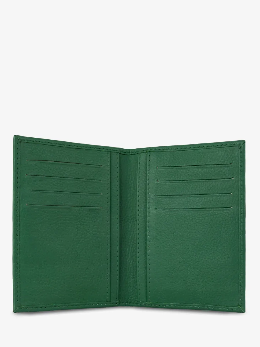 Green Leather Wallet for Men - LePortefeuille Aldo Le Mans Classic | PAUL MARIUS