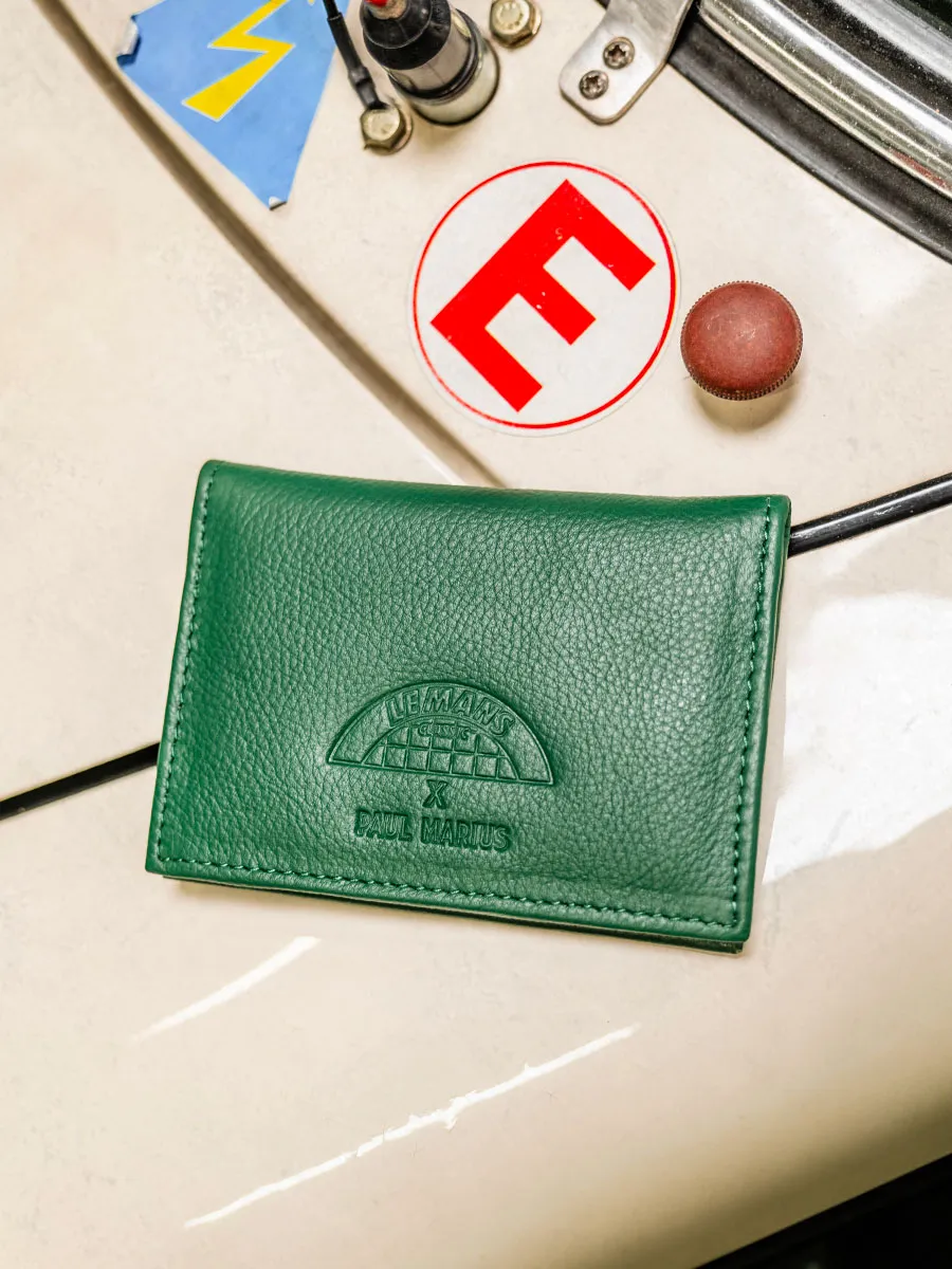 Green Leather Wallet for Men - LePortefeuille Aldo Le Mans Classic | PAUL MARIUS