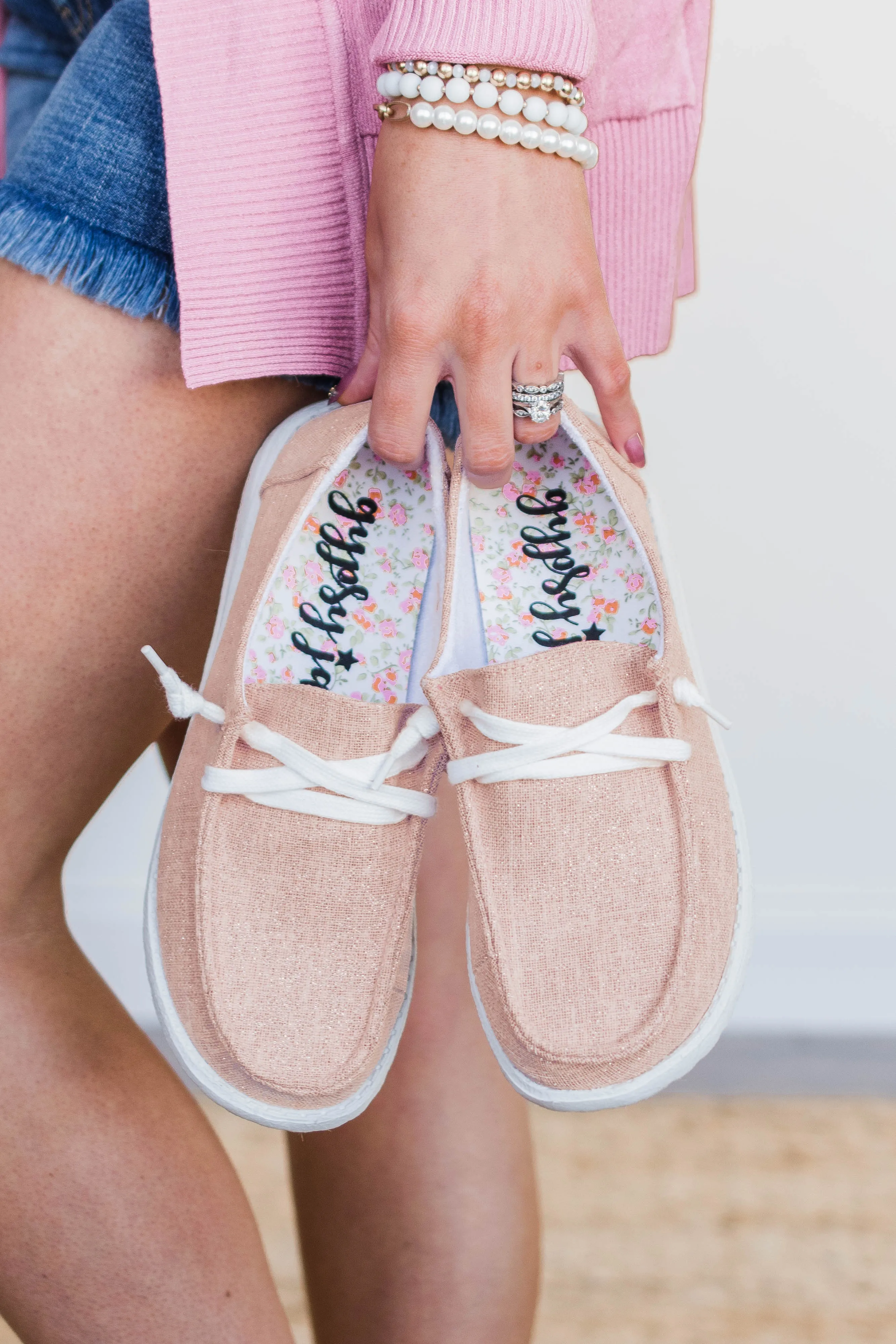 Gypsy Jazz Holly Shine Sneakers- Blush