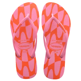 Havaianas Slim Disorted Wave - Pink