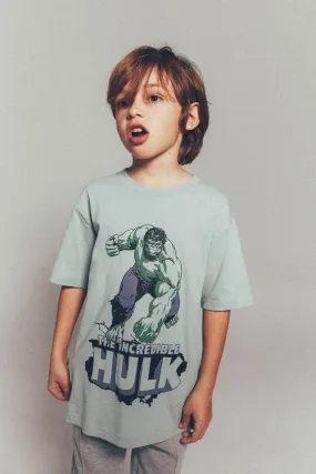 Hulk Print T-Shirt - Green