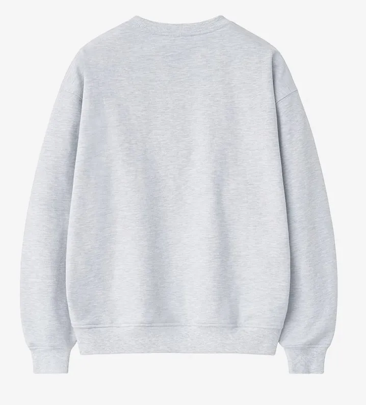 IN SILENCE  |Street Style Long Sleeves Plain Sweatshirts