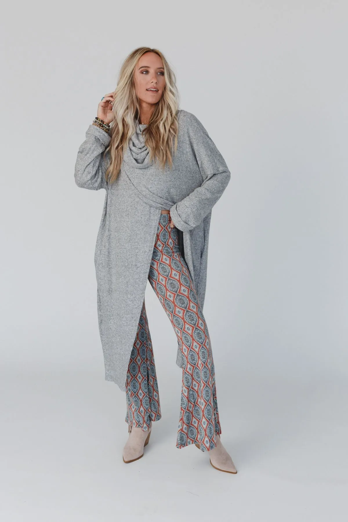 In Your Dreams Maxi Cardigan - Heather Gray