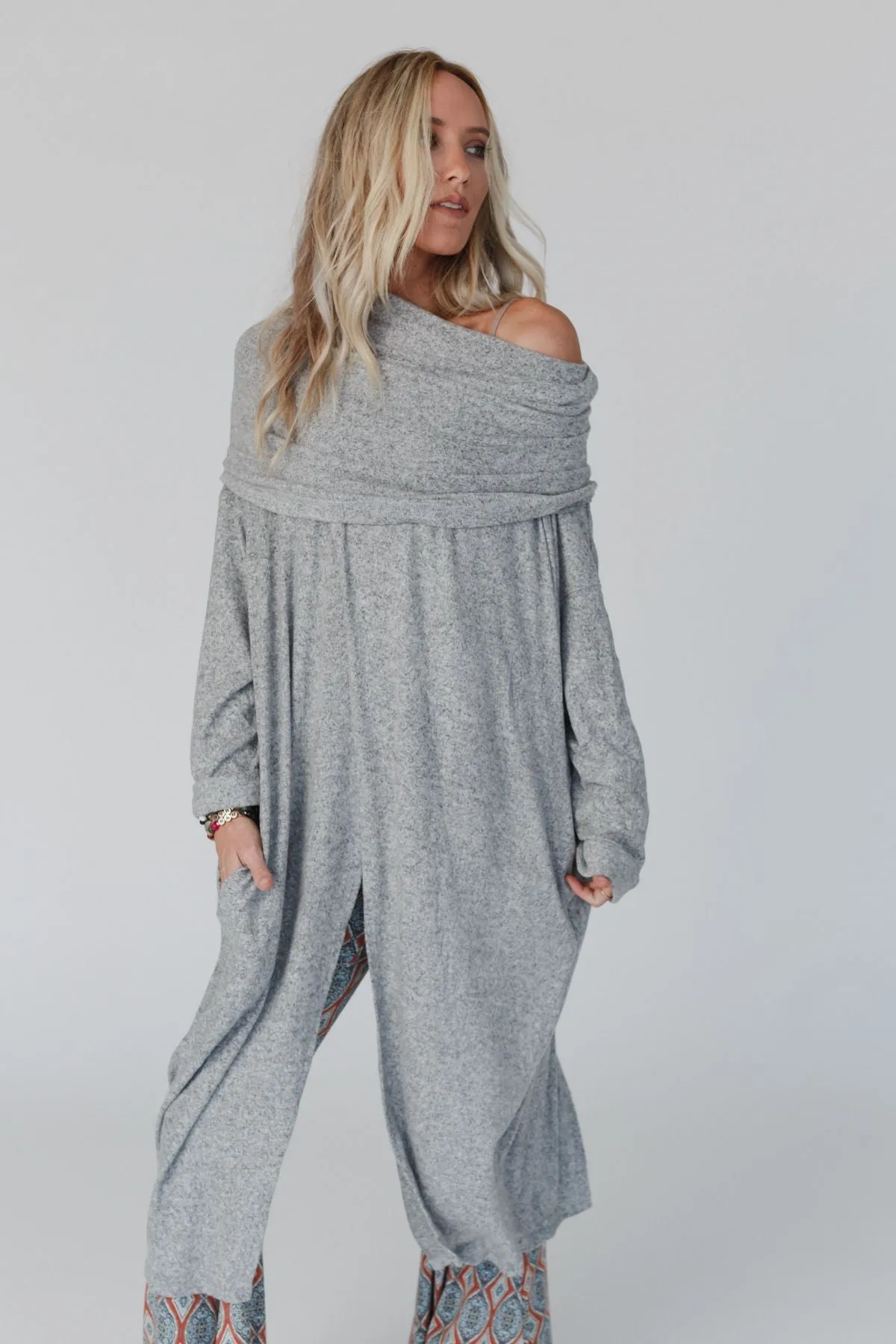 In Your Dreams Maxi Cardigan - Heather Gray