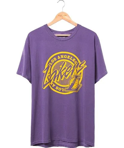 Junk Food Unisex Nba Los Angeles Lakers Crest Vintage Tee