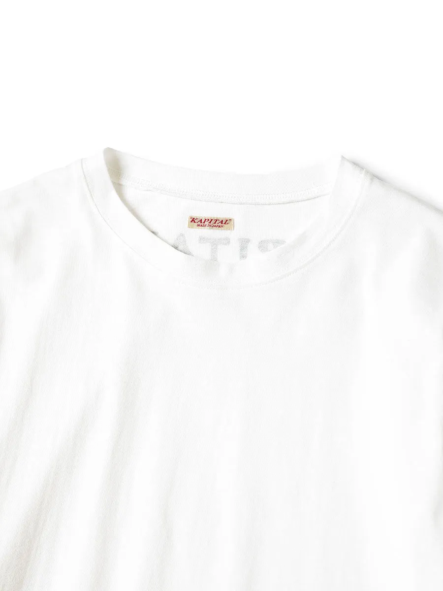 Kapital 20/-T-shirt Crewlon Tee (CATPITAL elbow patch pt)