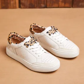 Kingsley Heath S All Over Wild Sneaker White/Animal/White