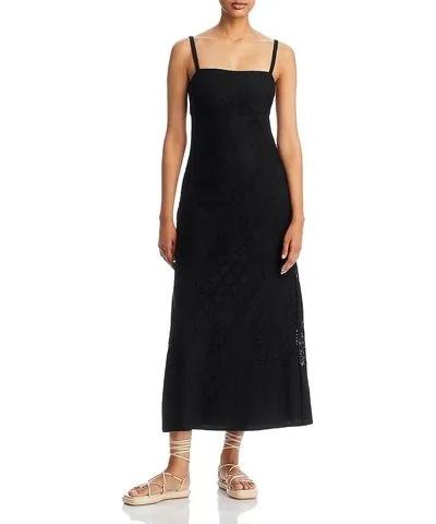 Kobi Halperin Womens Lace Sleeveless Midi Dress