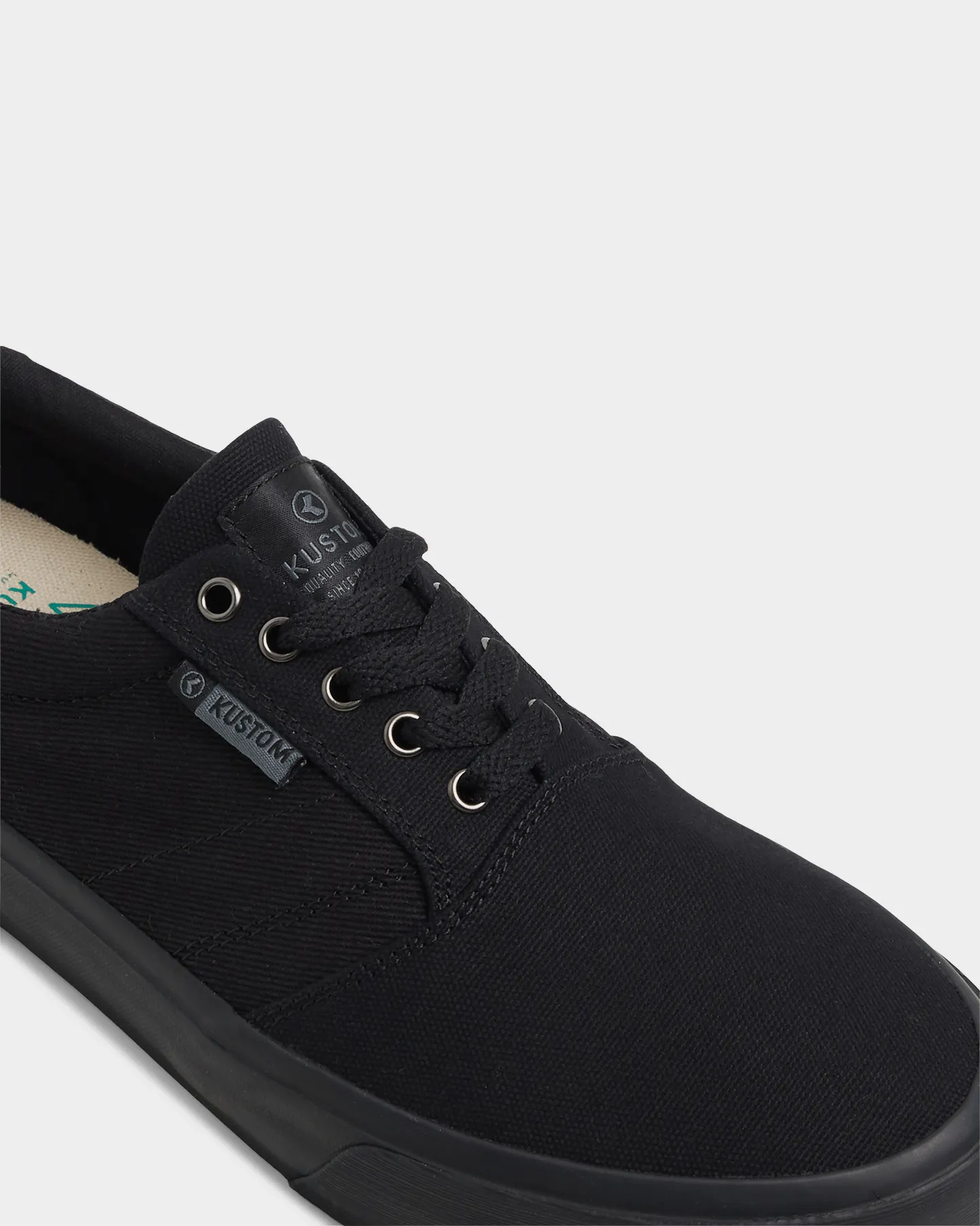 Kustom Central Wide Sneaker - Black Black | SurfStitch