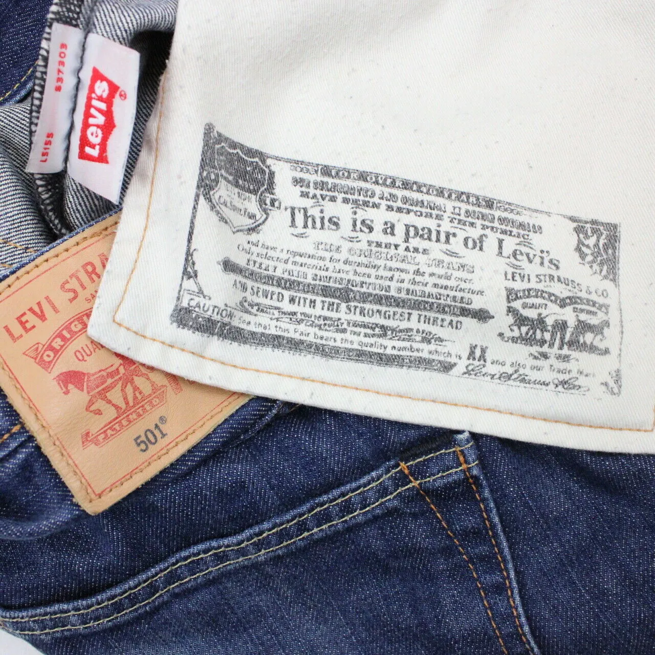 LEVIS 501 Jeans Dark Blue | W33 L34