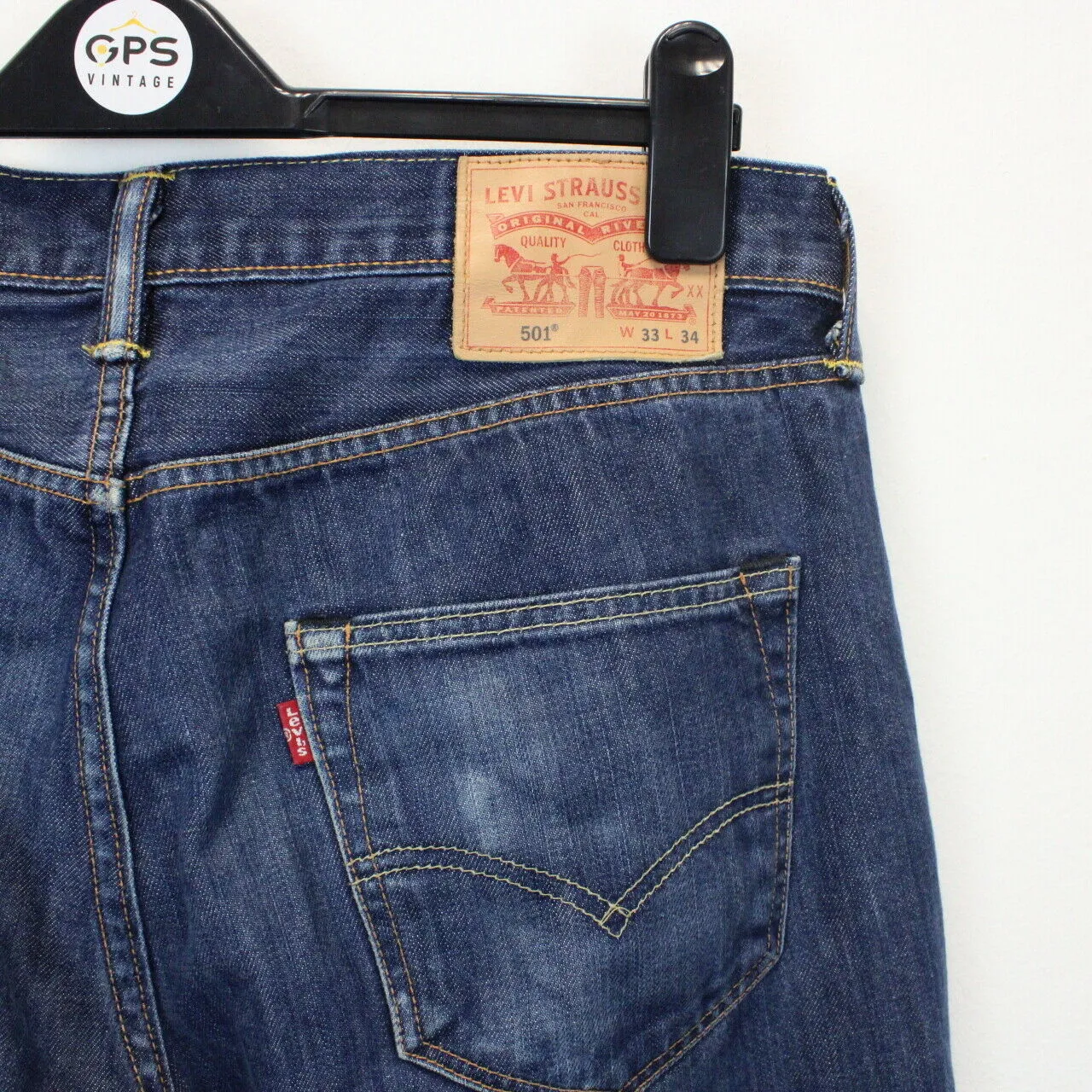 LEVIS 501 Jeans Dark Blue | W33 L34