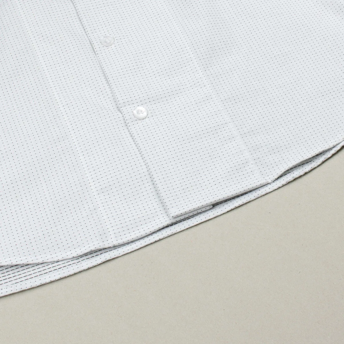 Libertine-Libertine - Passenger Burn Shirt - White with Black Dots