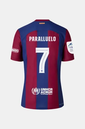 Limited Edition Karol G FC Barcelona women's home shirt 23/24 Player's Edition - PARALLUELO