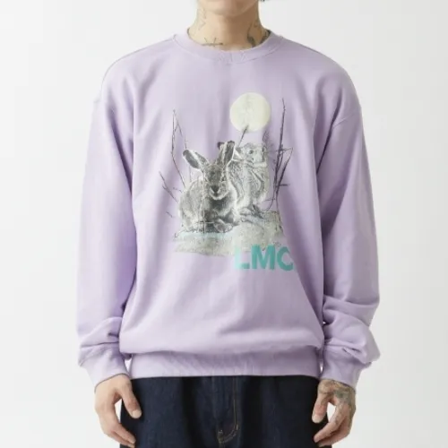 LMC  |Unisex Street Style Long Sleeves Logo Sweatshirts