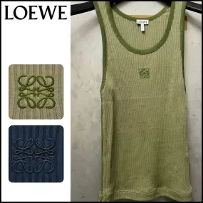 LOEWE  |Stripes Nylon Street Style U-Neck Plain Cotton Logo