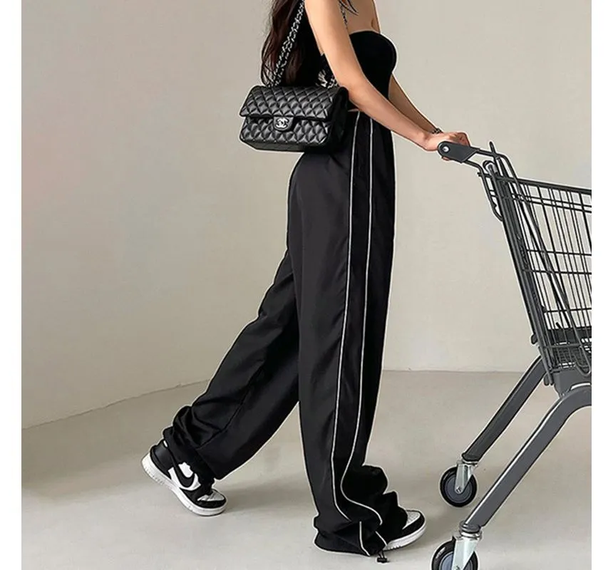 Low Waist Loose-Fit Wide-Leg Sweatpants dd29