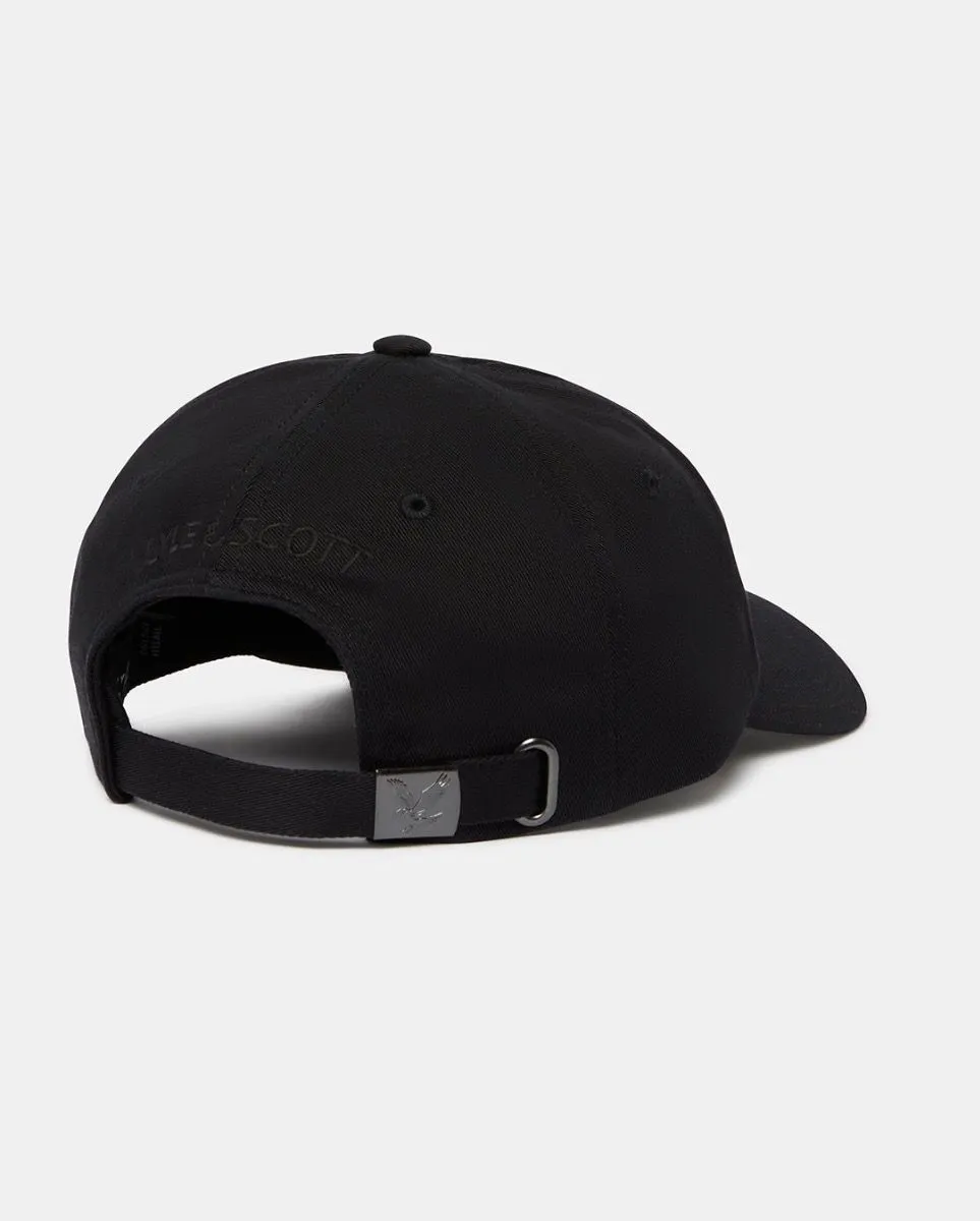 Lyle & Scott Cotton Baseball Cap Jet Black