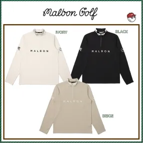 Malbon Golf  |Street Style Long Sleeves Plain Logo Sweatshirts