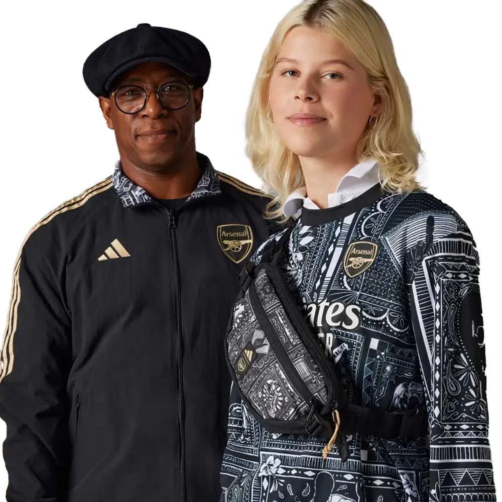 Men's Arsenal Ian Wright Anthem Jacket - Black