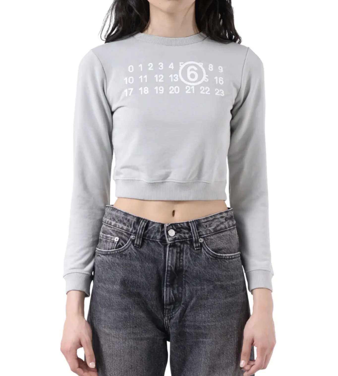 MM6 Maison Margiela  |Crew Neck Street Style Long Sleeves Plain Cotton Logo