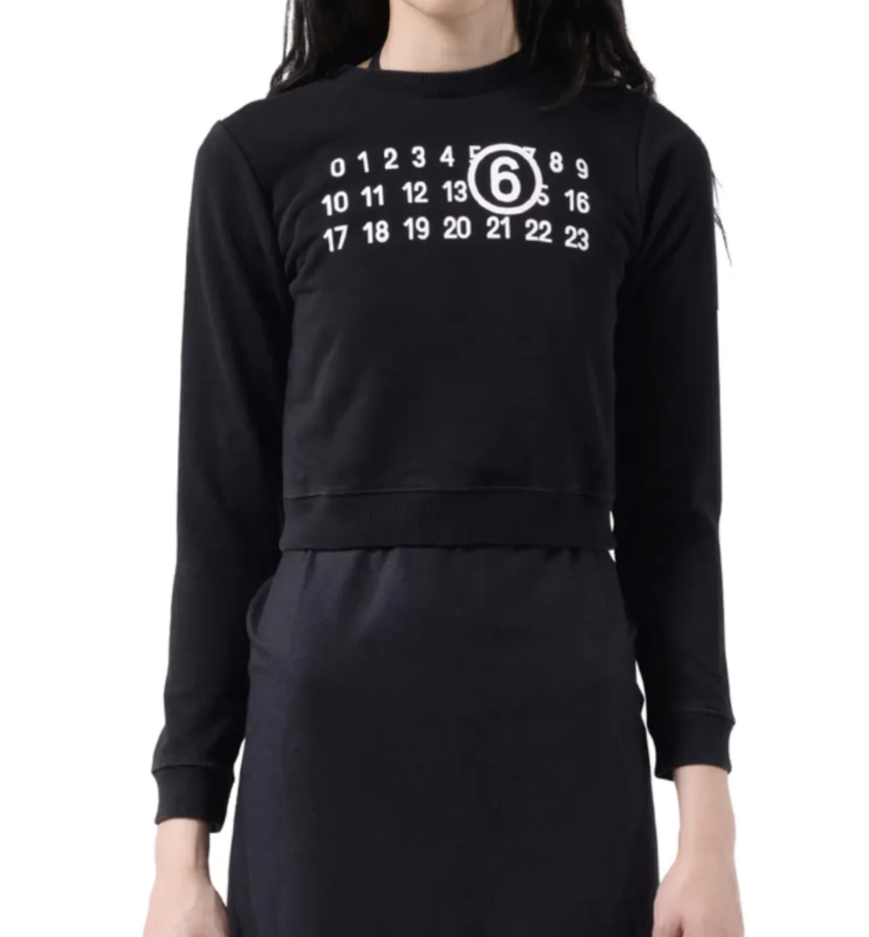 MM6 Maison Margiela  |Crew Neck Street Style Long Sleeves Plain Cotton Logo