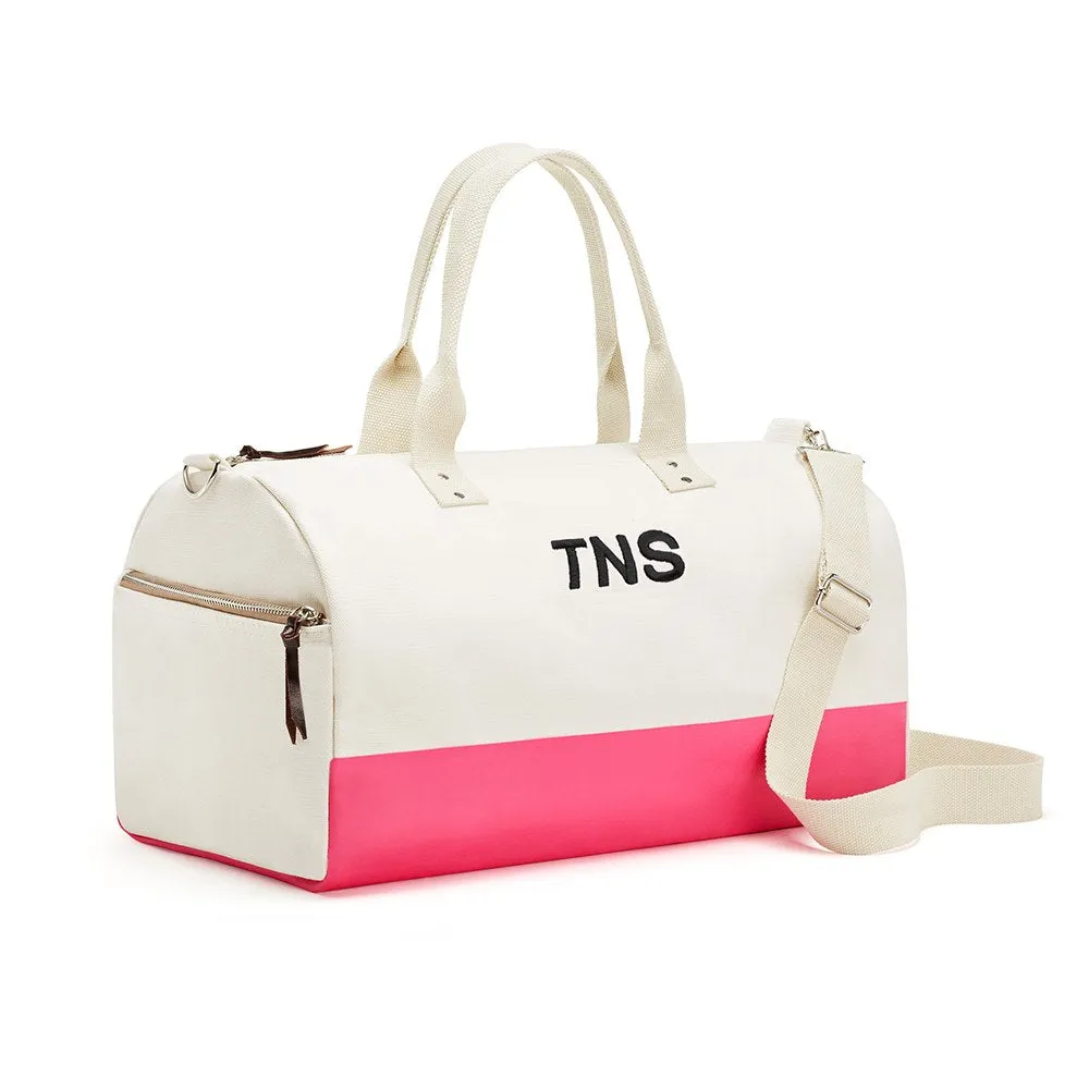 Monogram Weekender Tote Bag - Hot Pink