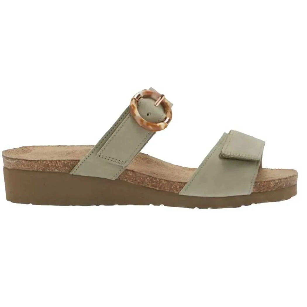 Naot Anabel Slide Wedge Sandal Sage Nubuck (Women's)