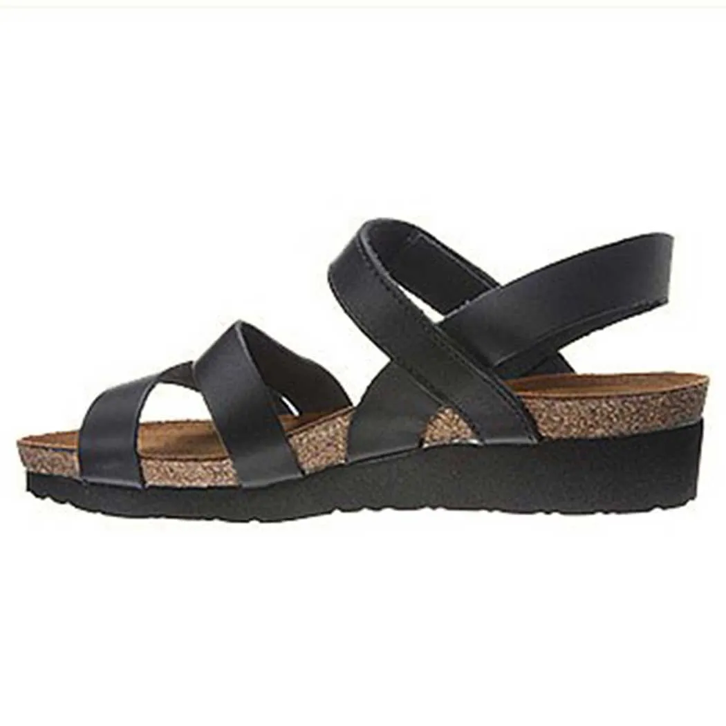 Naot Kayla Sandal Black Leather (Women's)