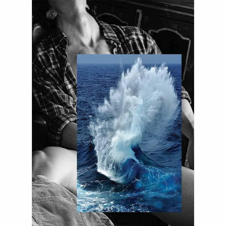 Naro Pinosa Wave Self Pleasuring Love Postcard