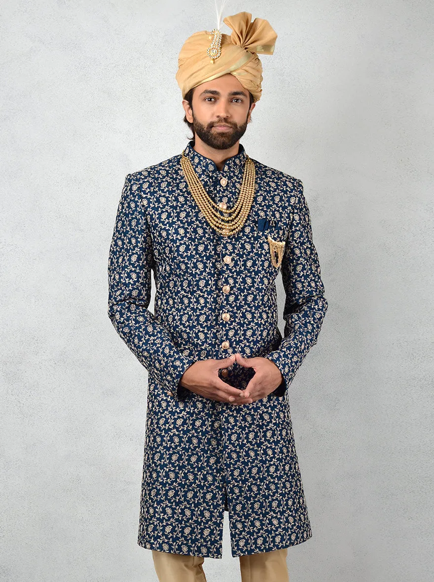 Navy Blue Indowestern | TULA