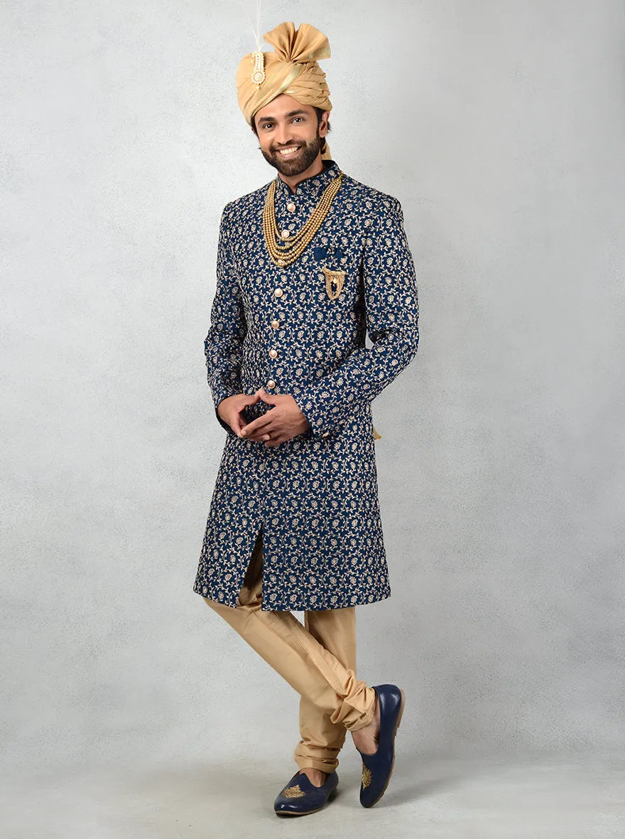 Navy Blue Indowestern | TULA