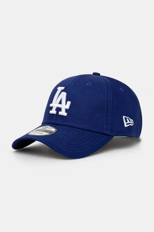 New Era cotton baseball cap MLB SIDE PATCH 9FORTY® LOS ANGELES DODGERS blue color with an application 60509702