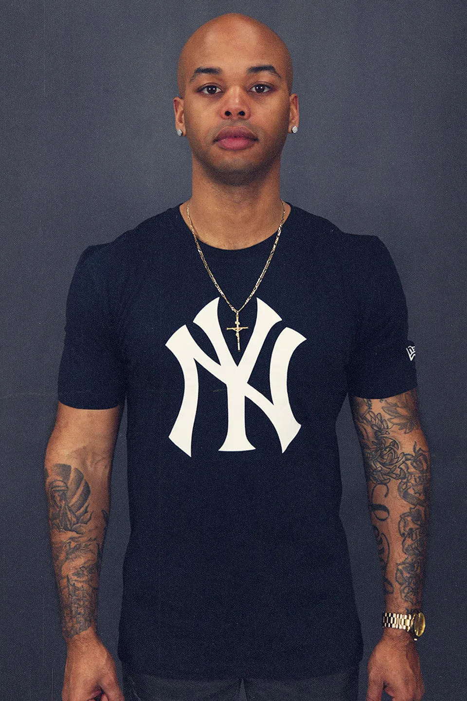 New York Yankees City Transit 59Fifty Fitted Matching Navy T-Shirt