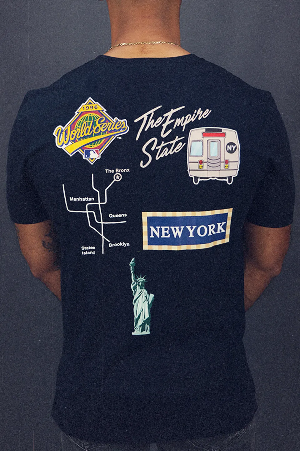 New York Yankees City Transit 59Fifty Fitted Matching Navy T-Shirt