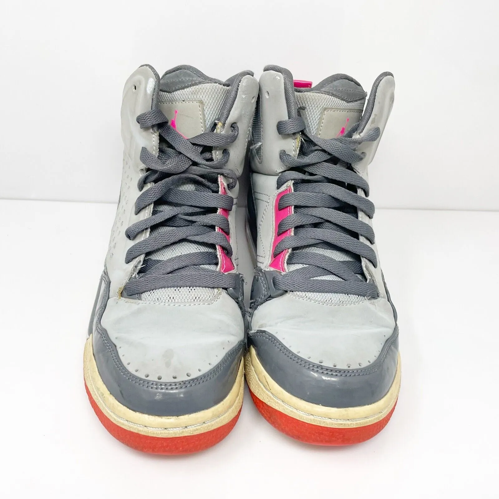 Nike Girls Air Jordan Flight SC 3 630611-018 Gray Basketball Shoes Sneaker Sz 7Y