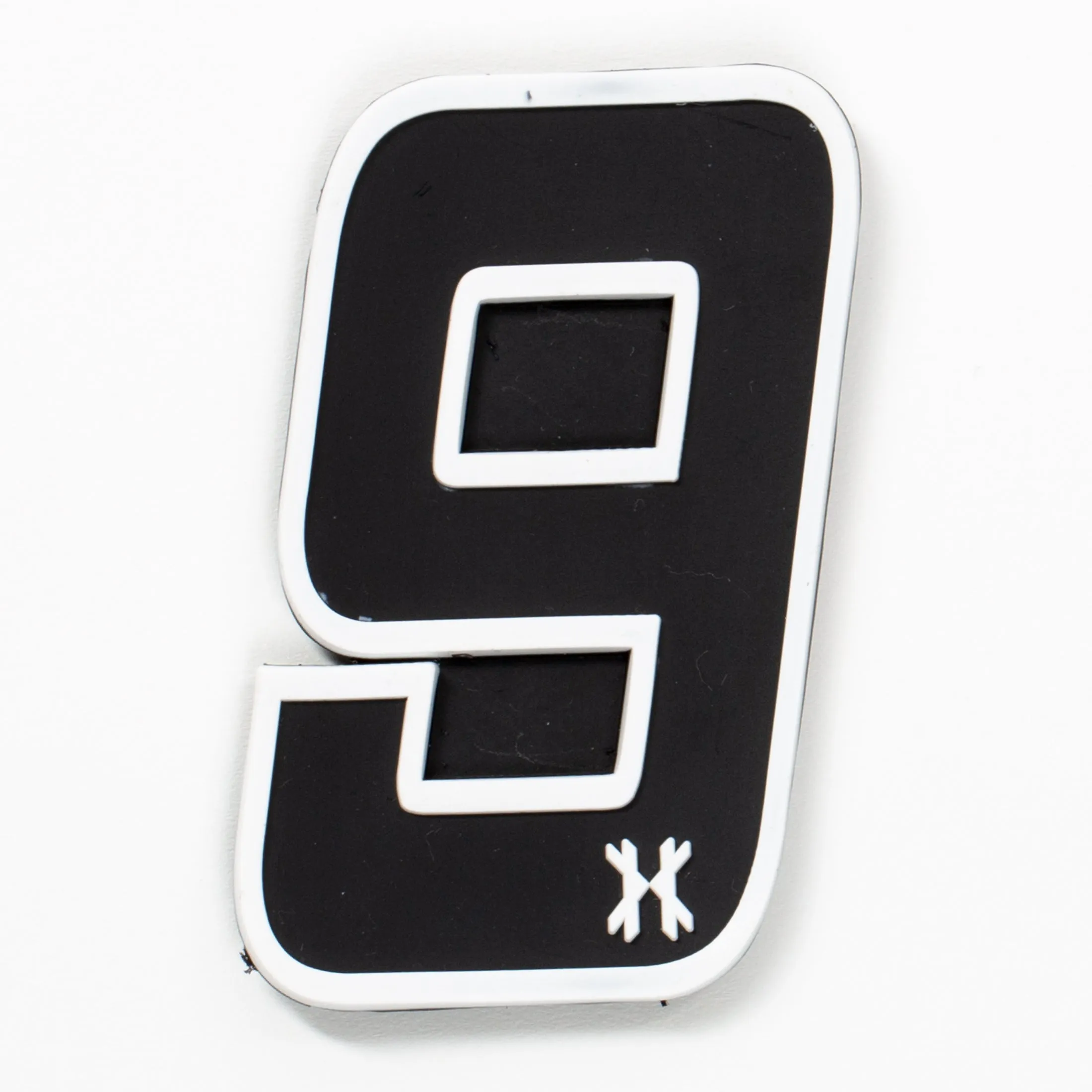 Number 9 Rubber Velcro Patch