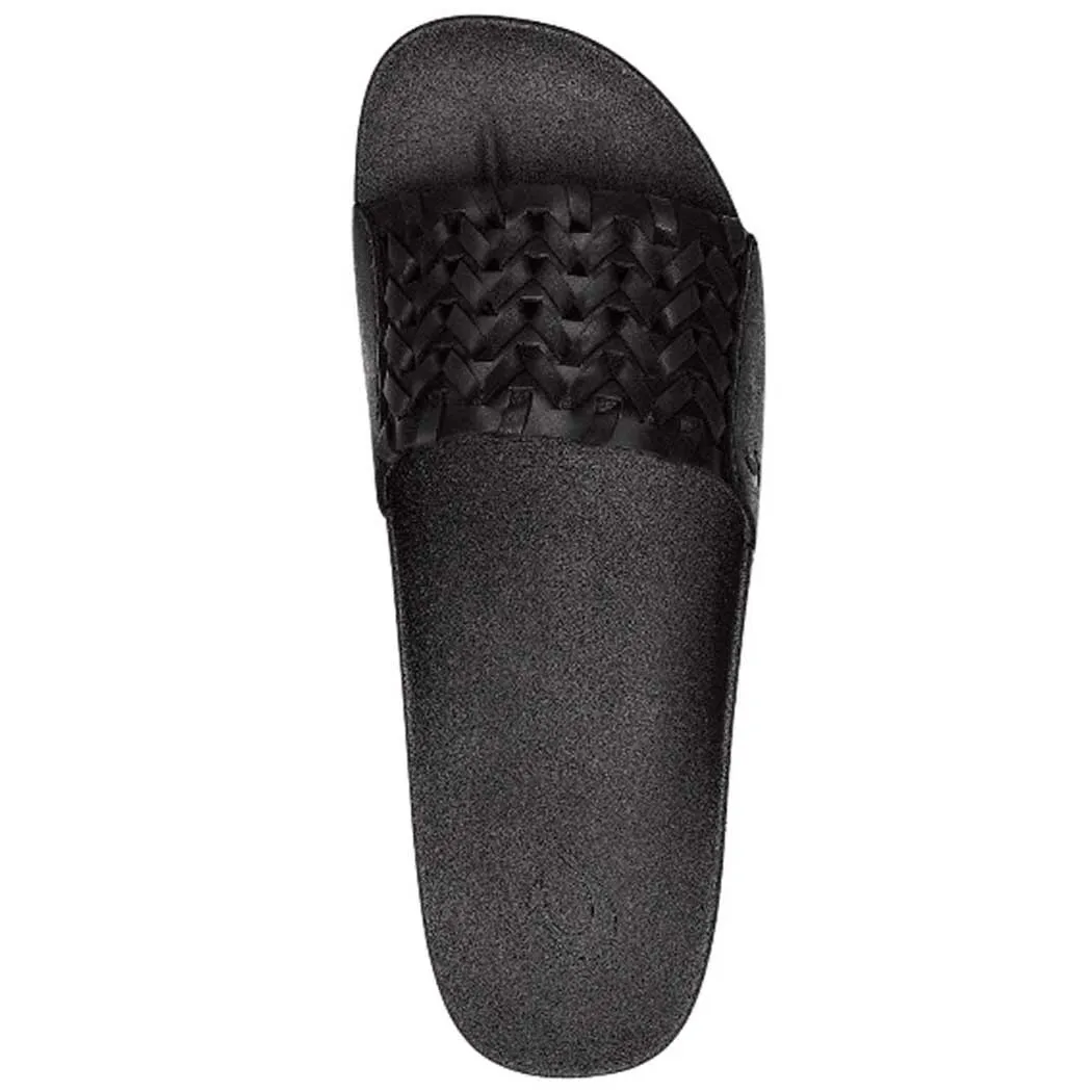 OluKai Kamola Slide Sandal Black/ Black (Women's)