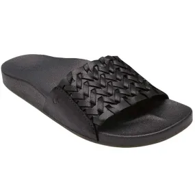 OluKai Kamola Slide Sandal Black/ Black (Women's)