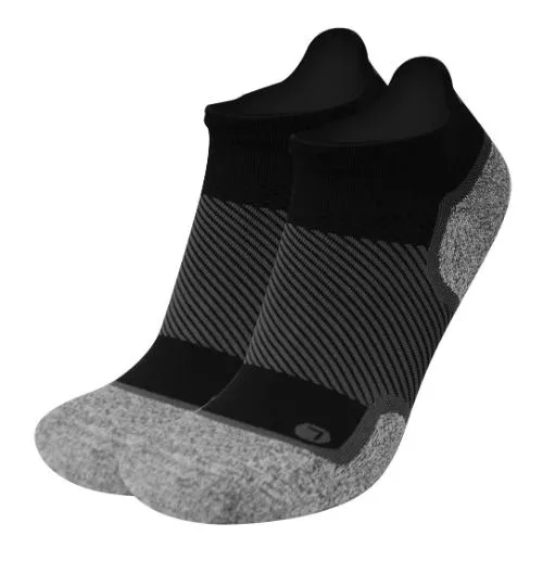 OS1st Wellness No-Show Performance Socks- Black