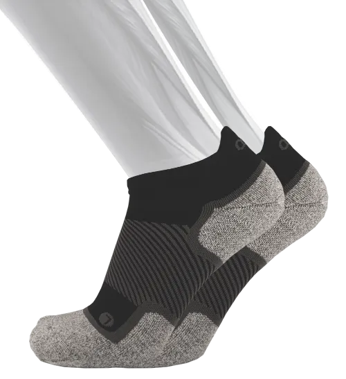 OS1st Wellness No-Show Performance Socks- Black