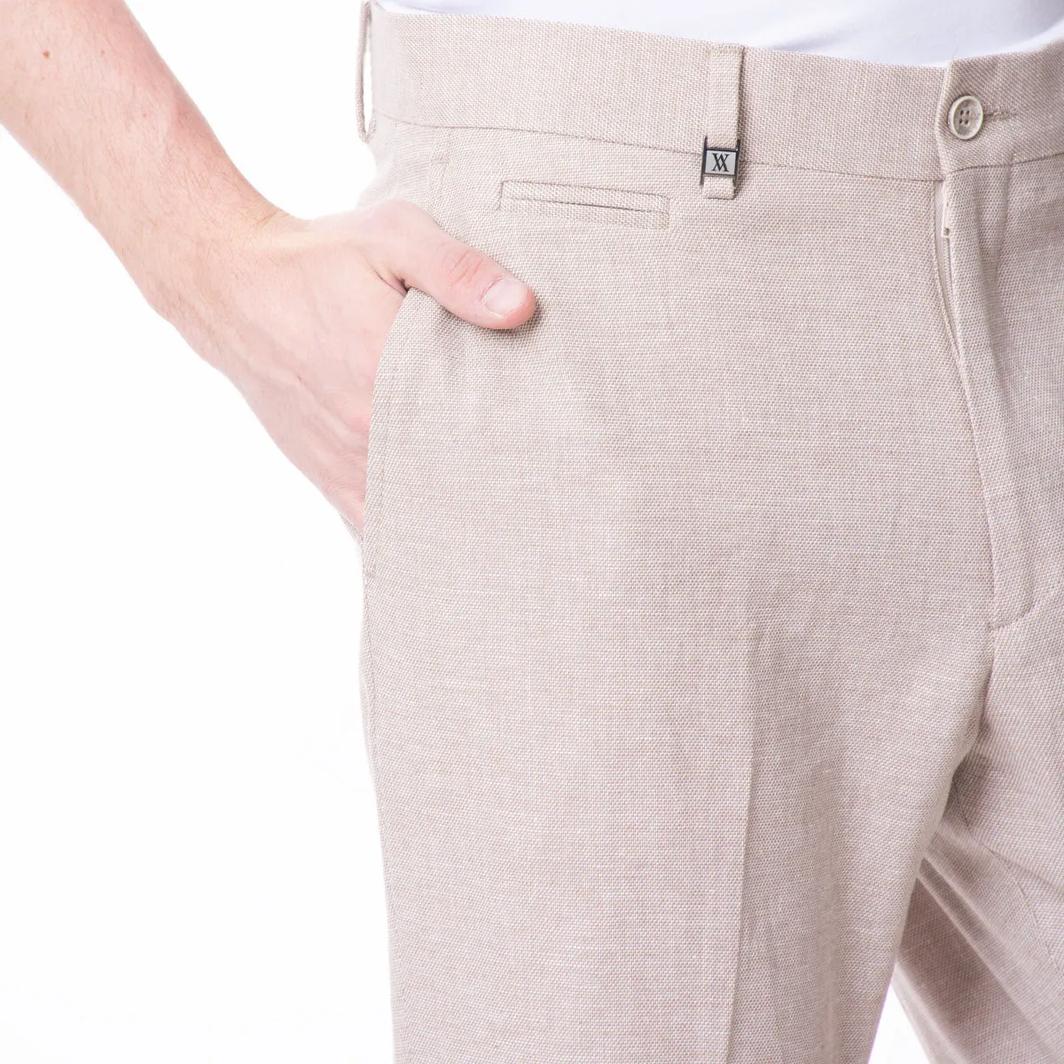 Pantalón De Lino Khaki Vermonti