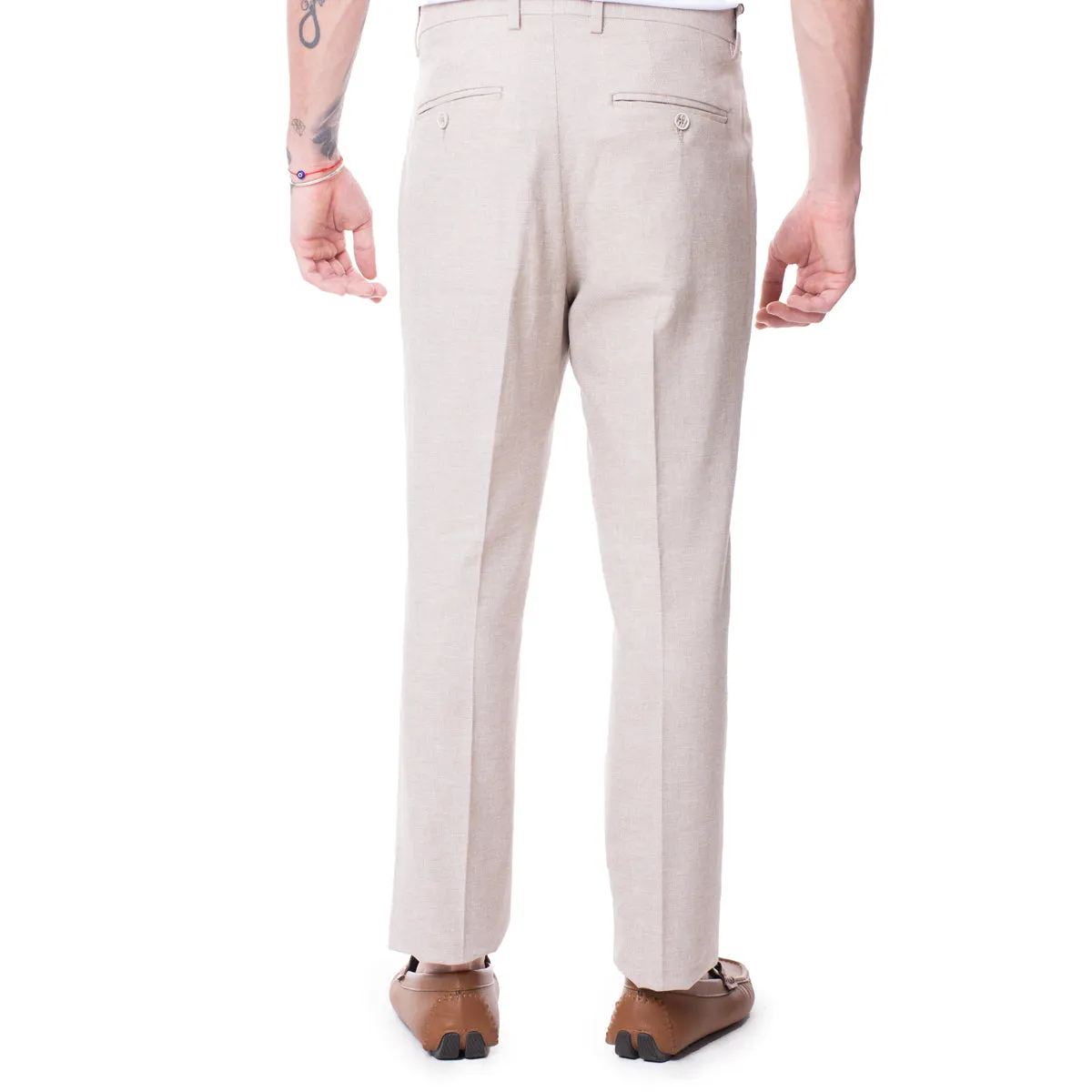 Pantalón De Lino Khaki Vermonti