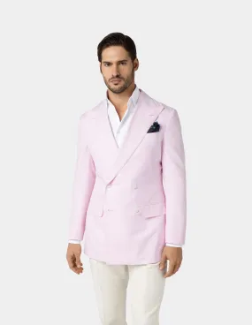 Pink Double-Breasted Jacket