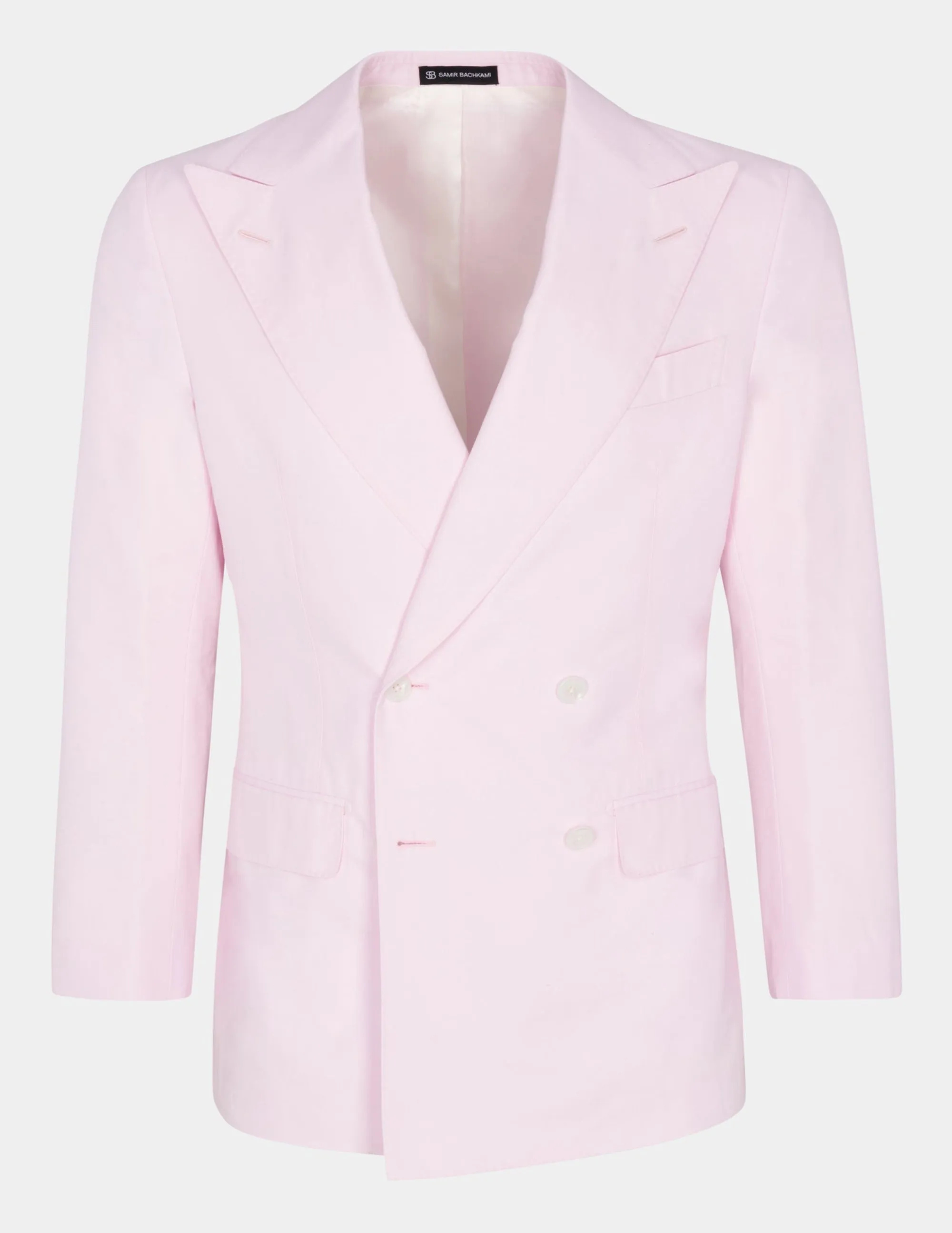 Pink Double-Breasted Jacket