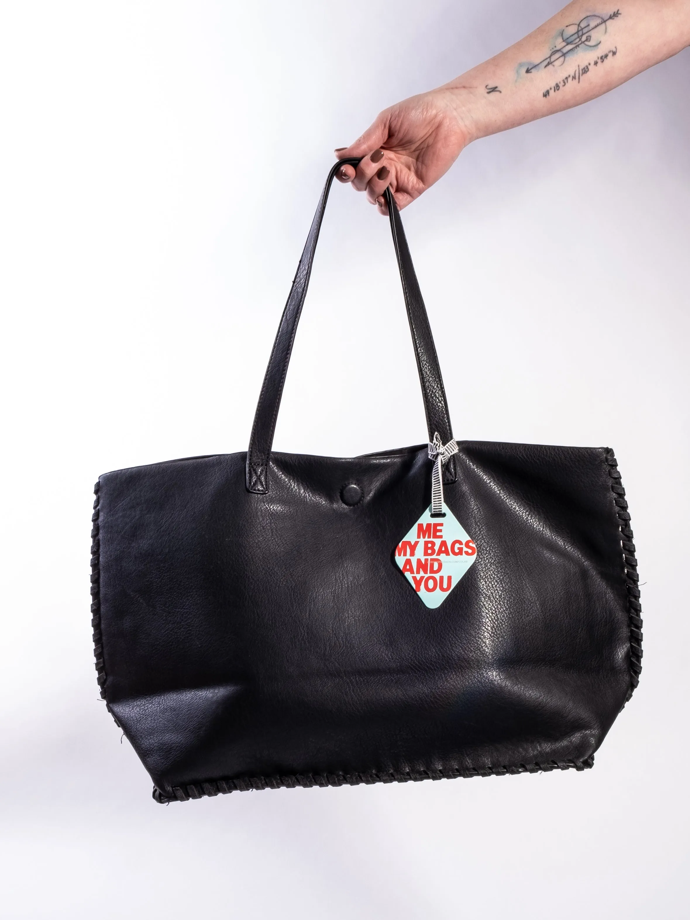 PVC TOTE BLACK