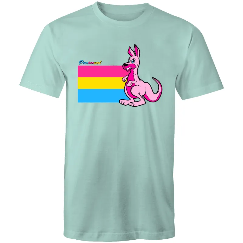 Rainbow Roo Pansexual Kangaroo T-Shirt Unisex (P006)