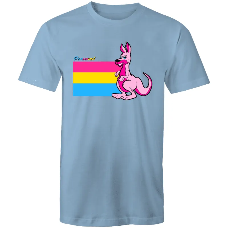 Rainbow Roo Pansexual Kangaroo T-Shirt Unisex (P006)