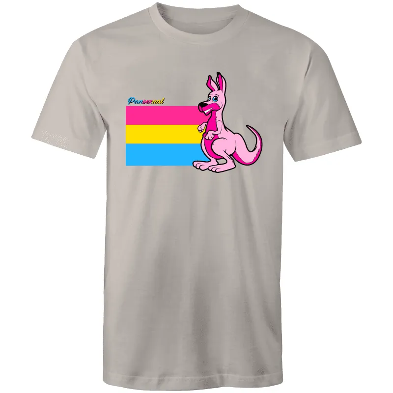 Rainbow Roo Pansexual Kangaroo T-Shirt Unisex (P006)