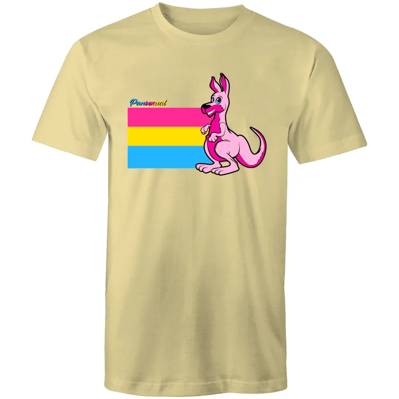 Rainbow Roo Pansexual Kangaroo T-Shirt Unisex (P006)