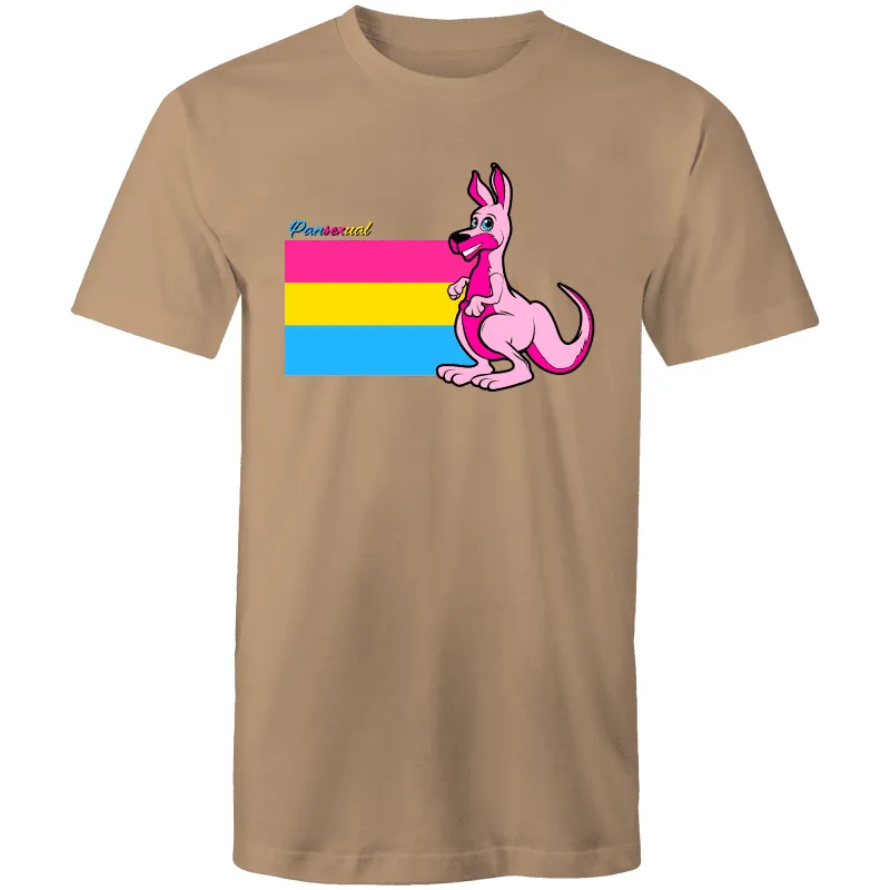 Rainbow Roo Pansexual Kangaroo T-Shirt Unisex (P006)